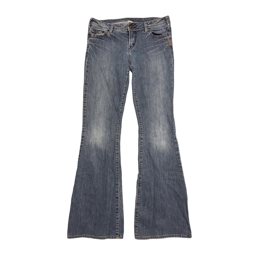 Silver Jeans Mirage Bootcut Medium Wash Low Rise Denim Blue 30/35